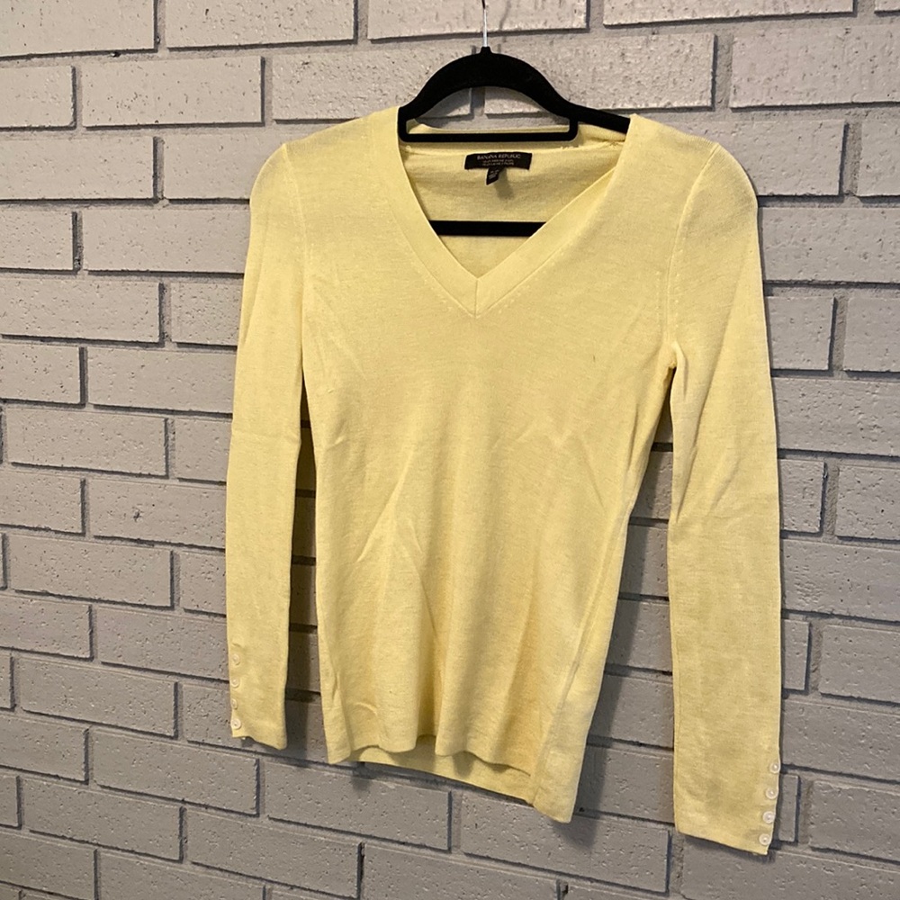 Merino Wool Yellow Sweater